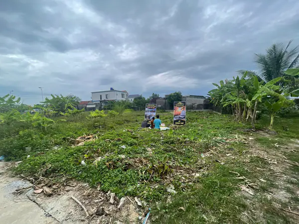 Toàn cảnh khu đất trong ngày khởi công