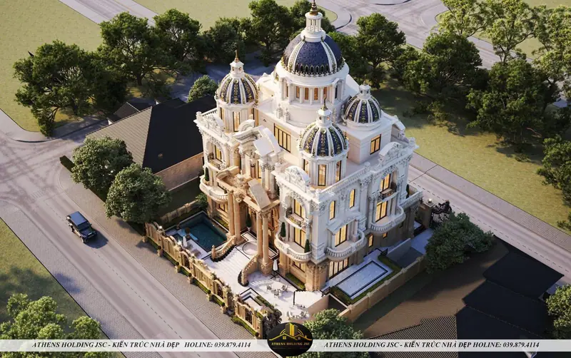 Phối cảnh trên cao toàn khuôn viên