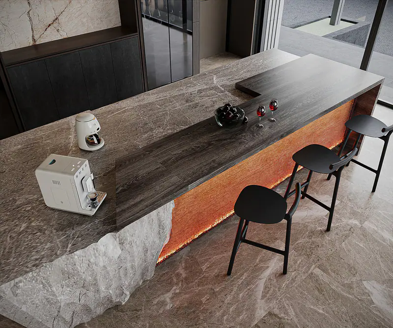 Quầy bar đá tự nhiên