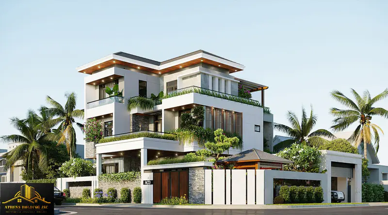 Biệt thự giữa vườn cọ